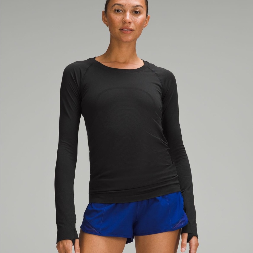 Lululemon Swiftly Tech Black Long Sleeve Top